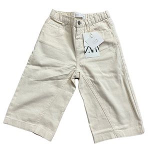 Zara NWT Wide Legged Cropped Pants Size 2/3